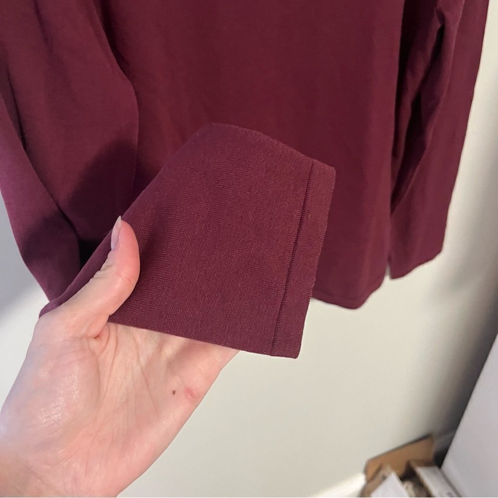 Pendleton Maroon Silk Blend Sweater - image 2